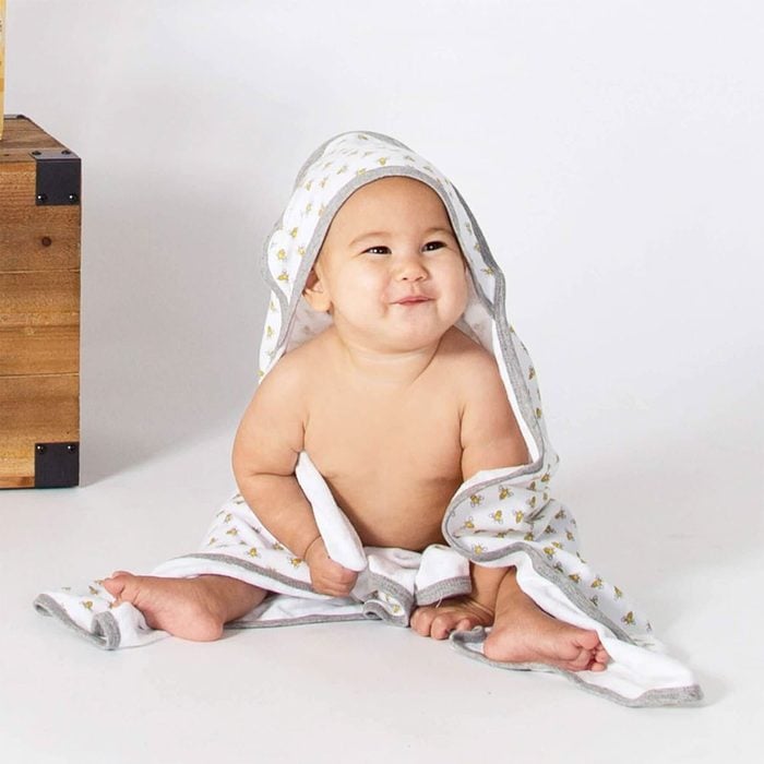 Burts Bees Baby Infant Hooded Towels Honey Bee Organic Cotton