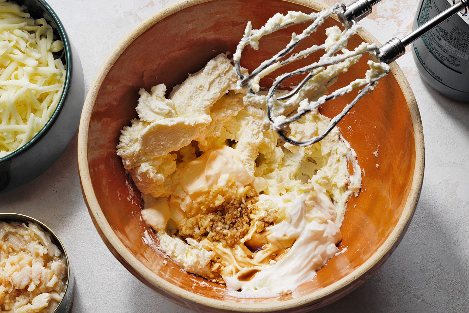 Adding other ingredients in bowl