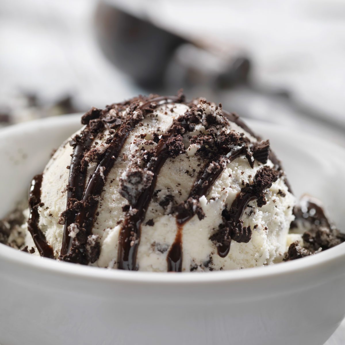 Crushed Oreos On Ice Cream