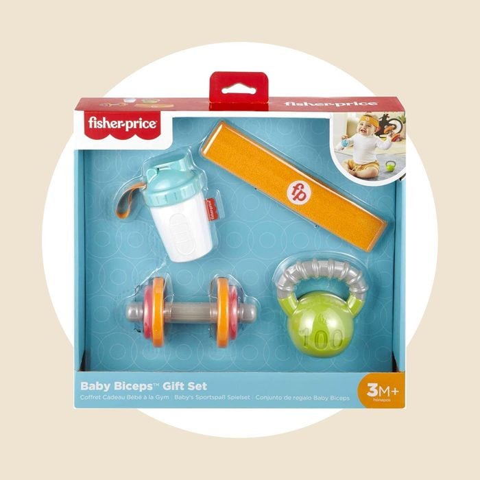 Fisher Price Teething & Rattle Toys Baby Biceps Gift Set