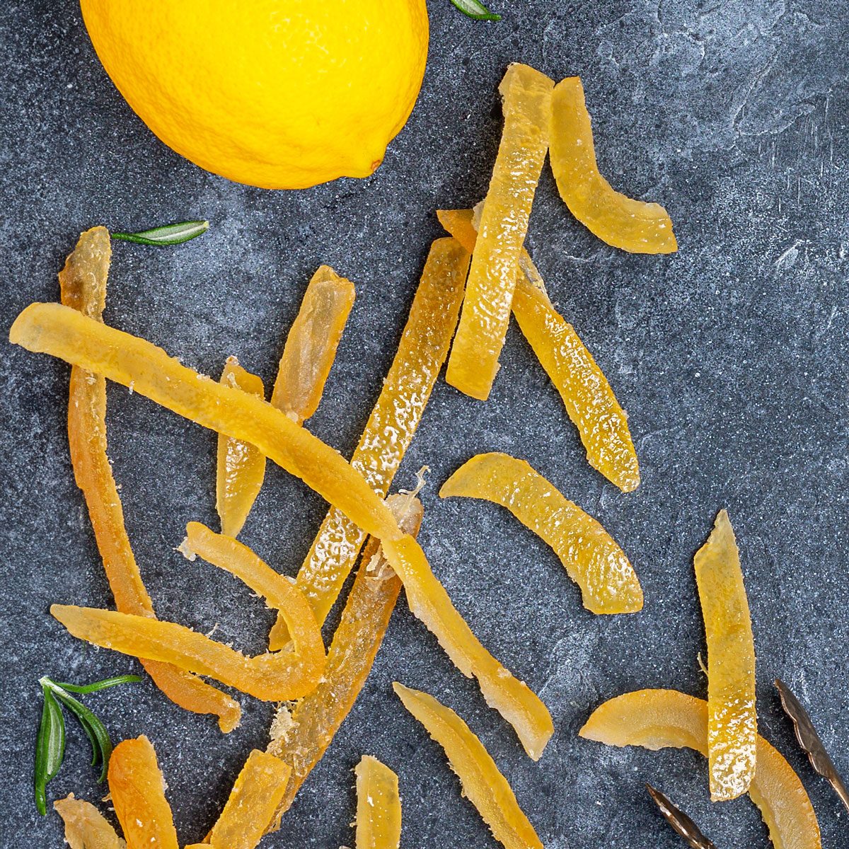 Homemade Candied Lemon Peels