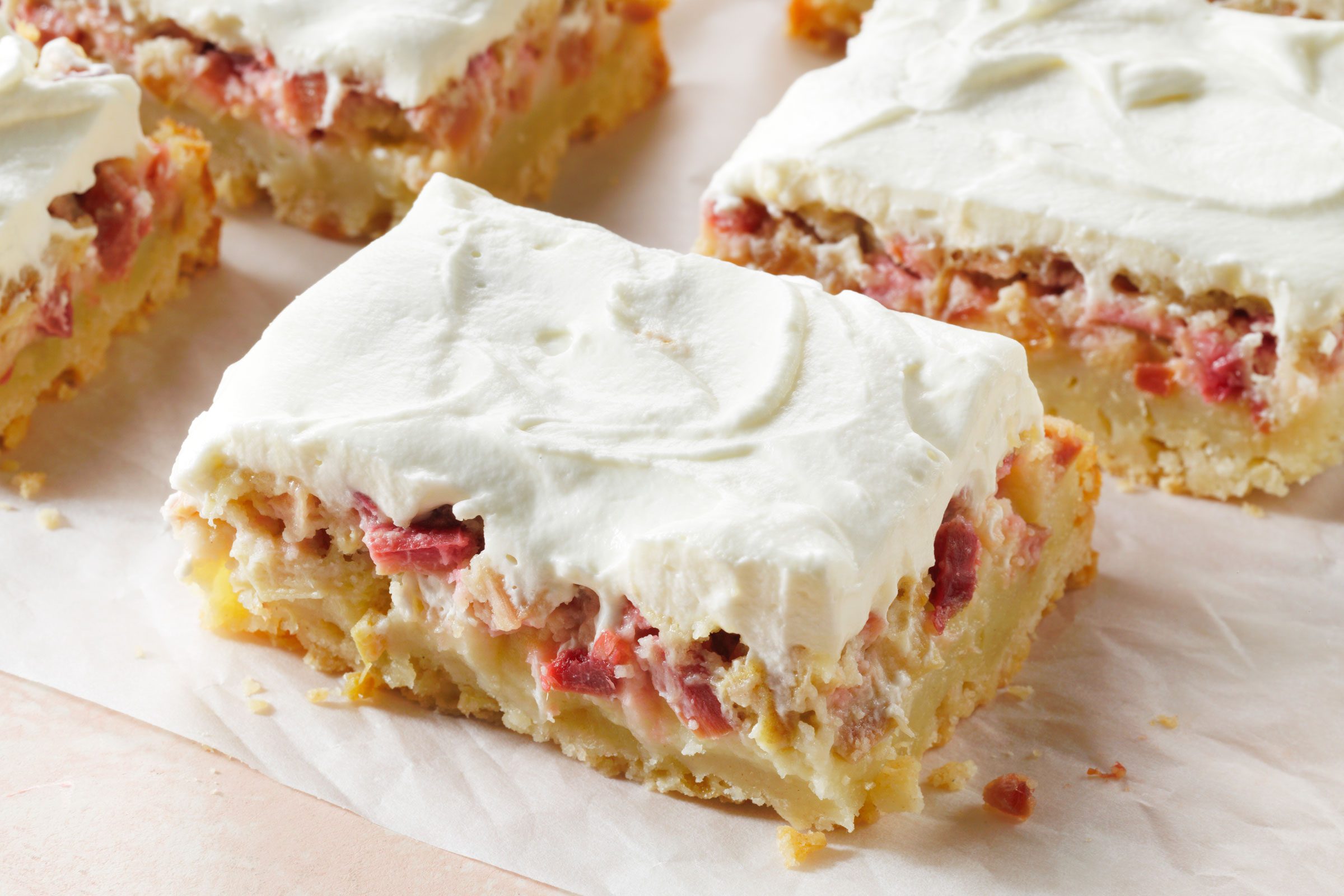 Rhubarb Custard Bars