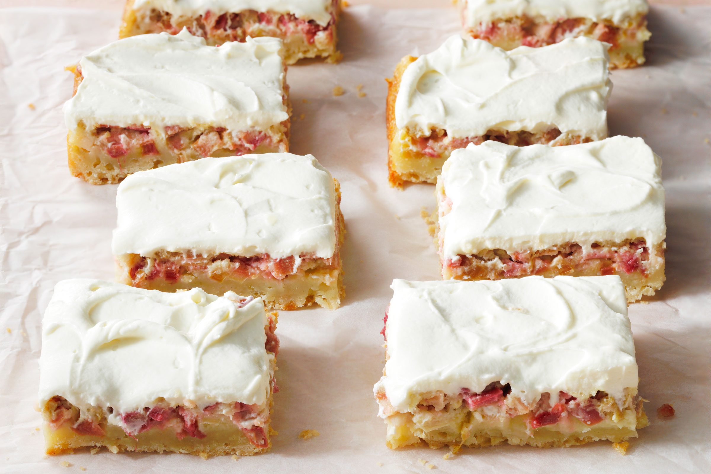 Rhubarb Custard Bars