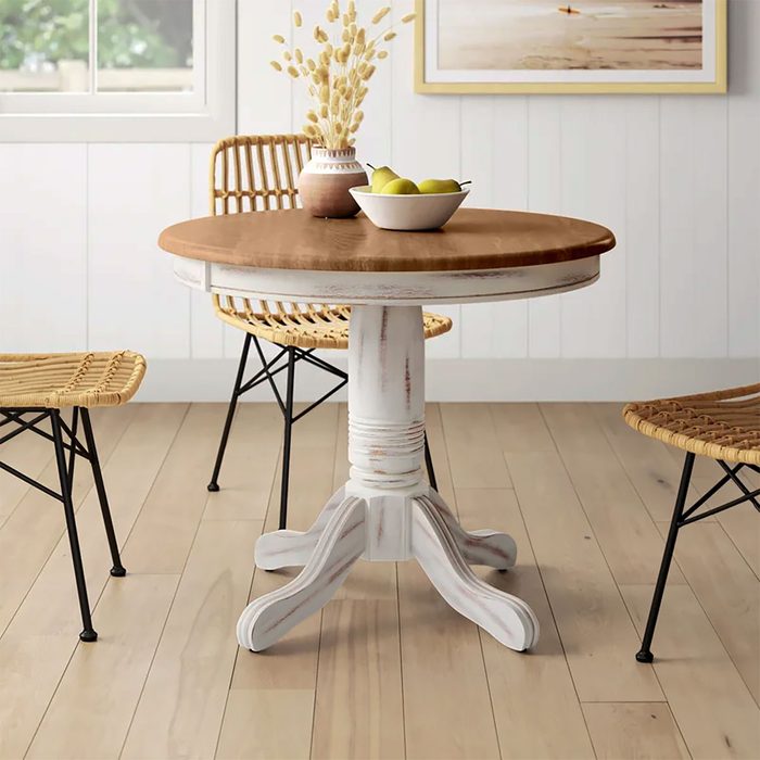 Bonas Round Solid Wood Dining Table