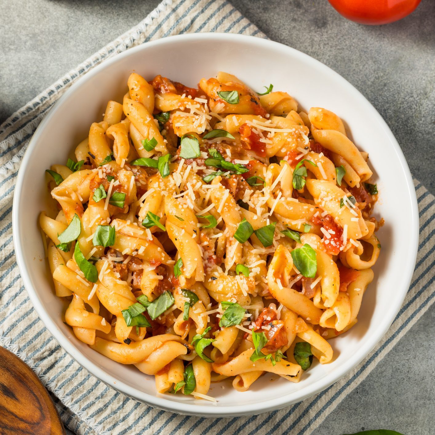 Homemade Italian Casarecce Pasta