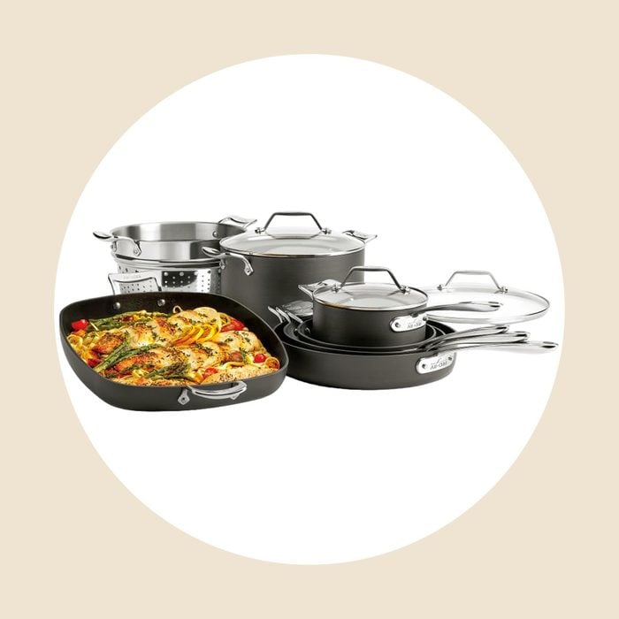 All Clad Essentials Hard Anodized Nonstick Cookware Set