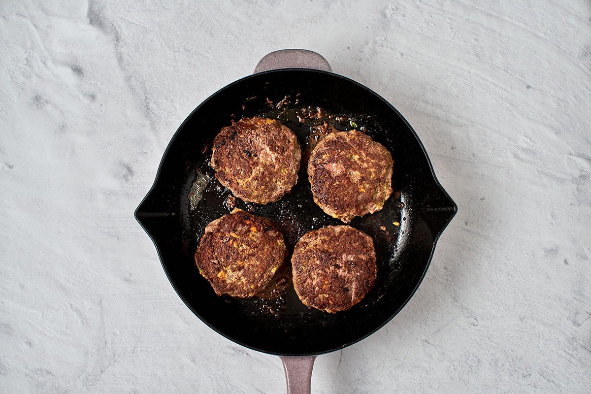 Cook avocado burgers