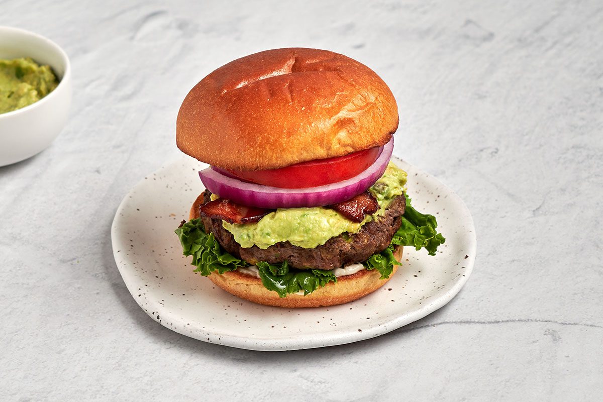 This avocado burger by Taste of Home is a delightful twist on traditional grilled classics.