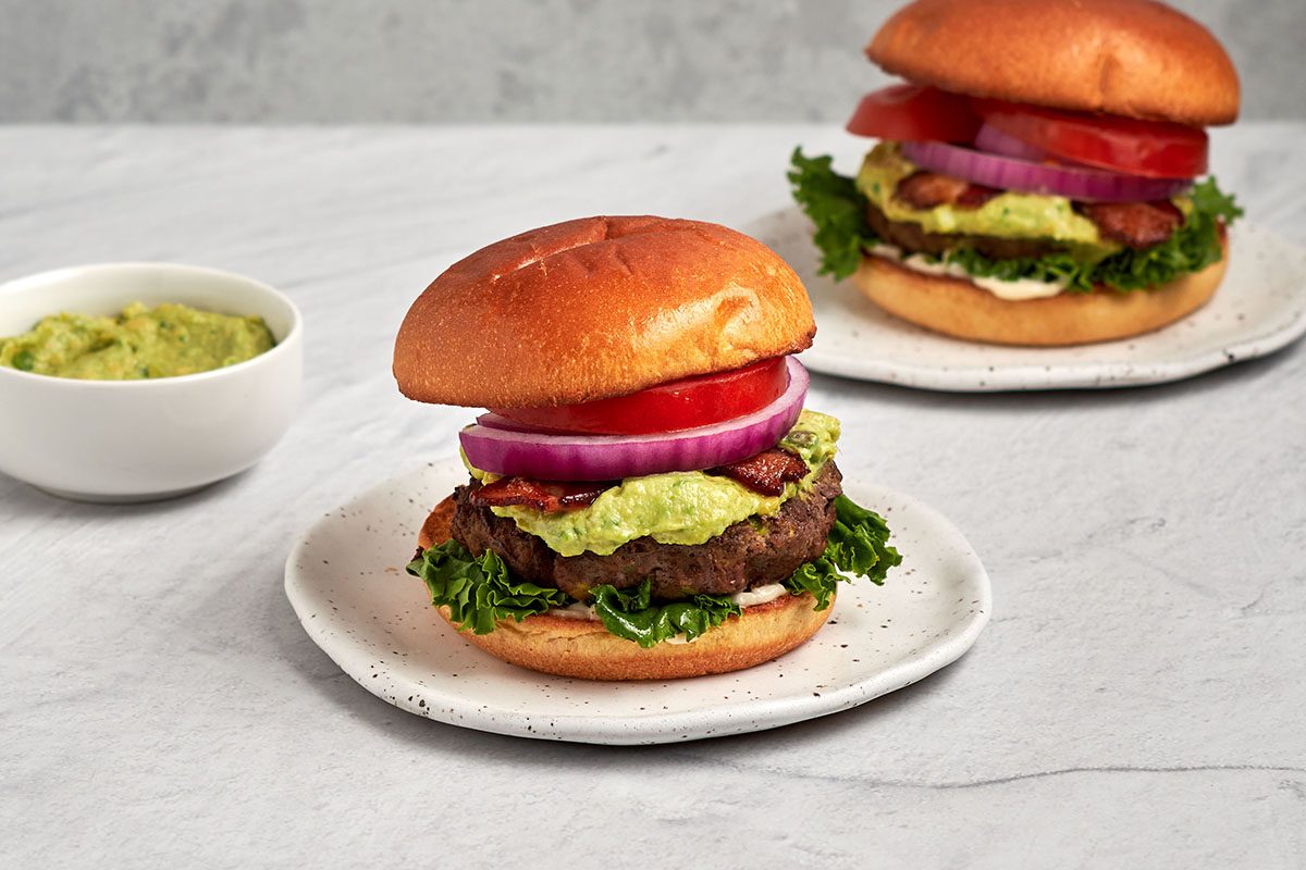 This avocado burger by Taste of Home is a delightful twist on traditional grilled classics.