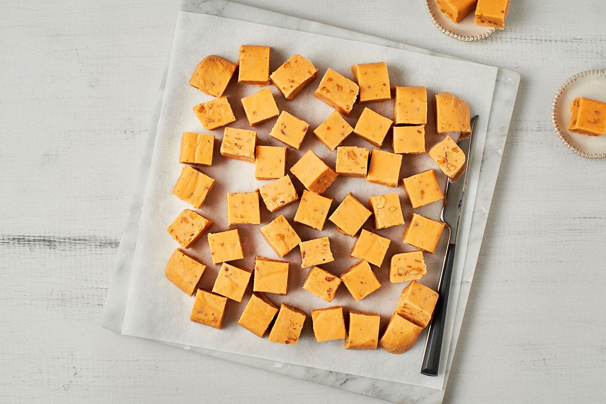 This butterscotch fudge by Taste of Home offers a nice change of pace from typical fudge flavors, and packs a lot of flavor into a small, single-serving piece.