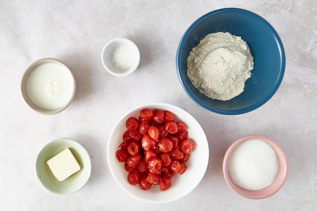 Cherry Cobbler ingredients