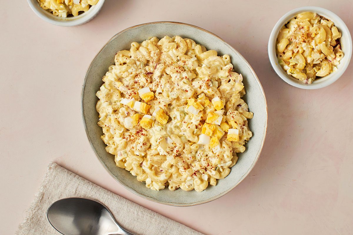 If You Like Deviled Eggs, You'll Love This Deviled Egg Pasta Salad Recipe From Taste Of Home.