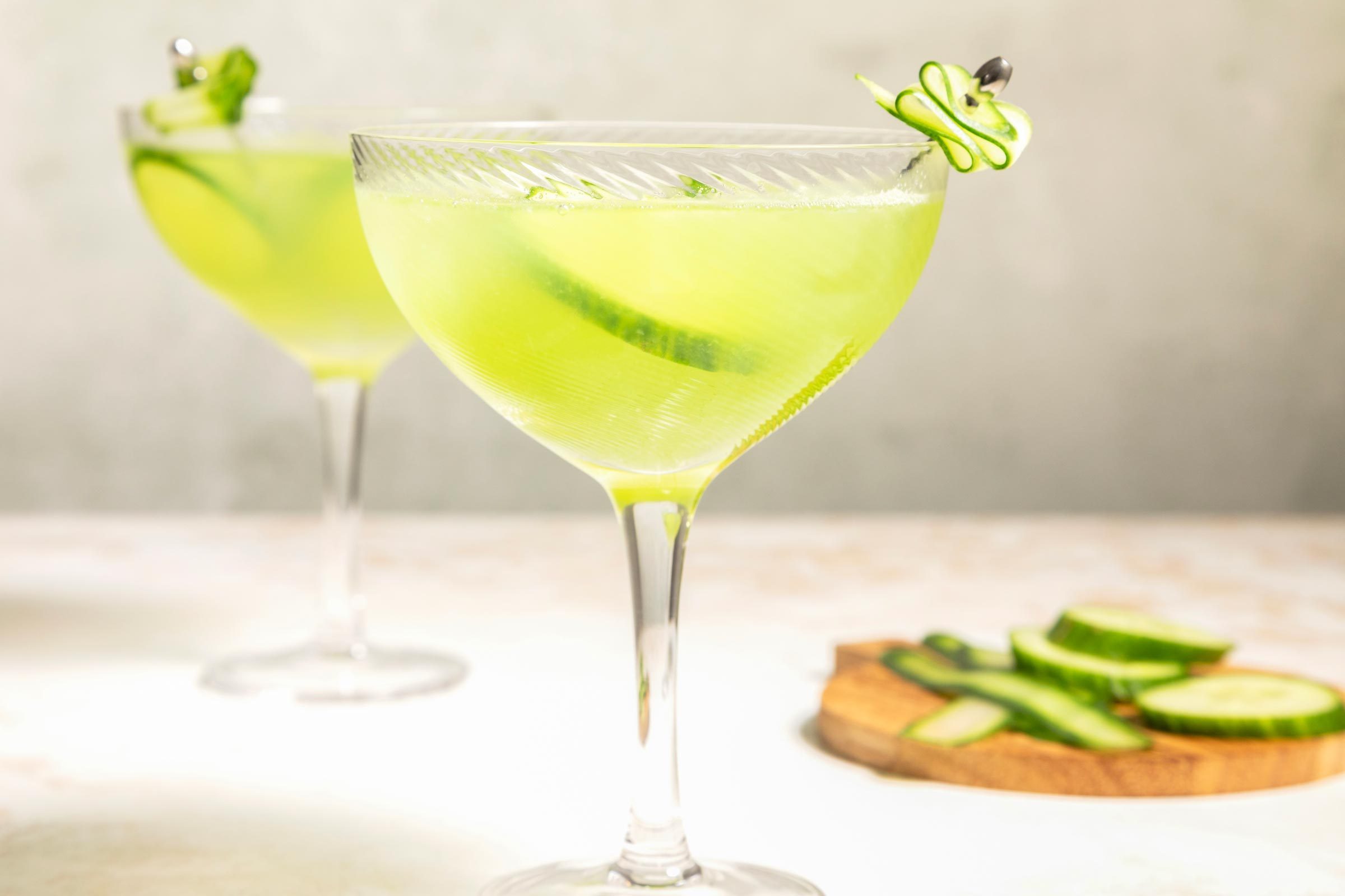 Cucumber Margarita in a glass