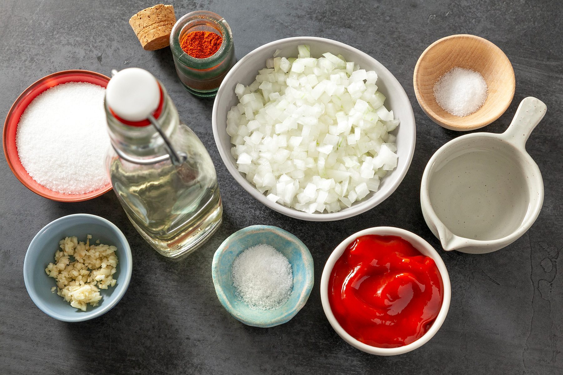 overhead shot of ingredients