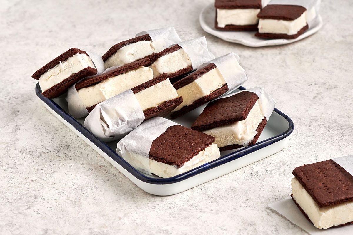 This ice cream sandwich recipe by Taste of Home makes for an incredibly tasty frozen treat, especially on a hot summer day.