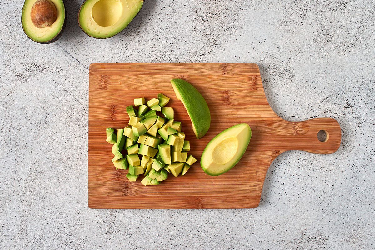 Prep avocado.