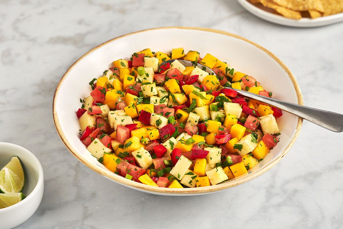 This Tropically Sweet Mango Pineapple Salsa By Taste Of Home Will Be A Welcome Addition At Any Party Or Potluck.