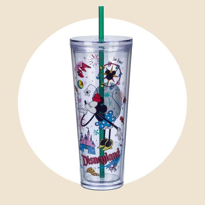 Minnie Mouse Disneyland Starbucks Tumbler With Straw