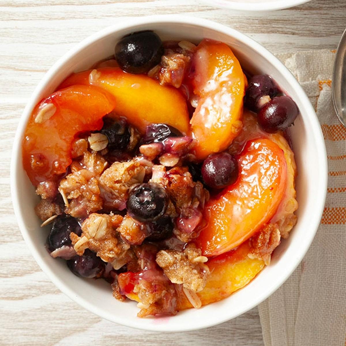 Peach Blueberry Crisp