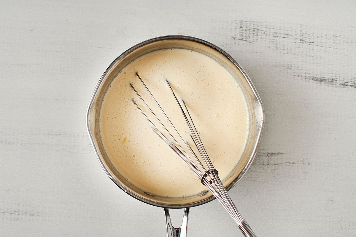 Stir in heavy whipping cream and vanilla.