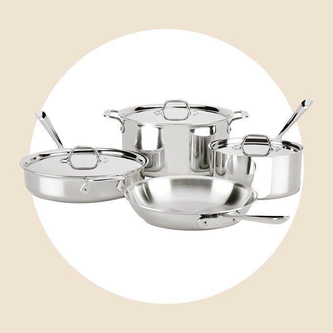 All Clad D3 3 Ply Stainless Steel Cookware Set