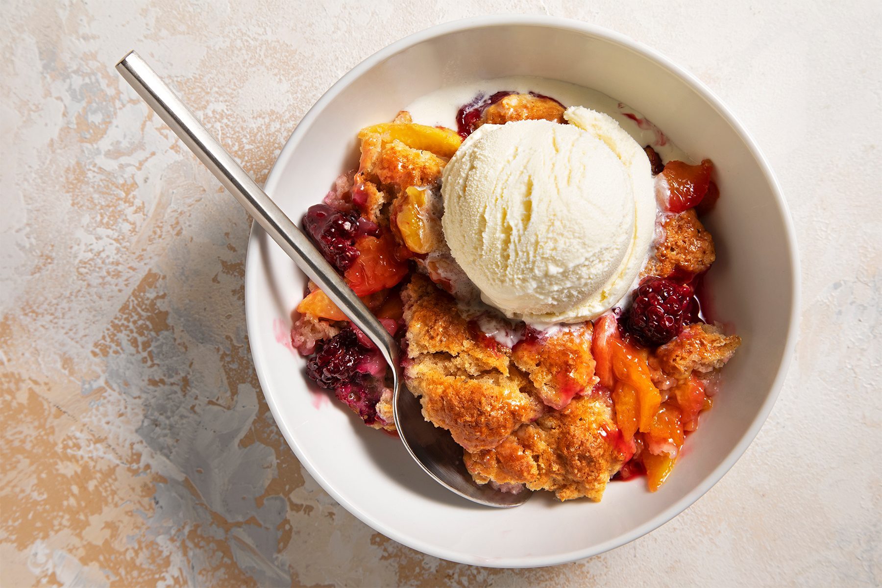 Blackberry Peach Cobbler 