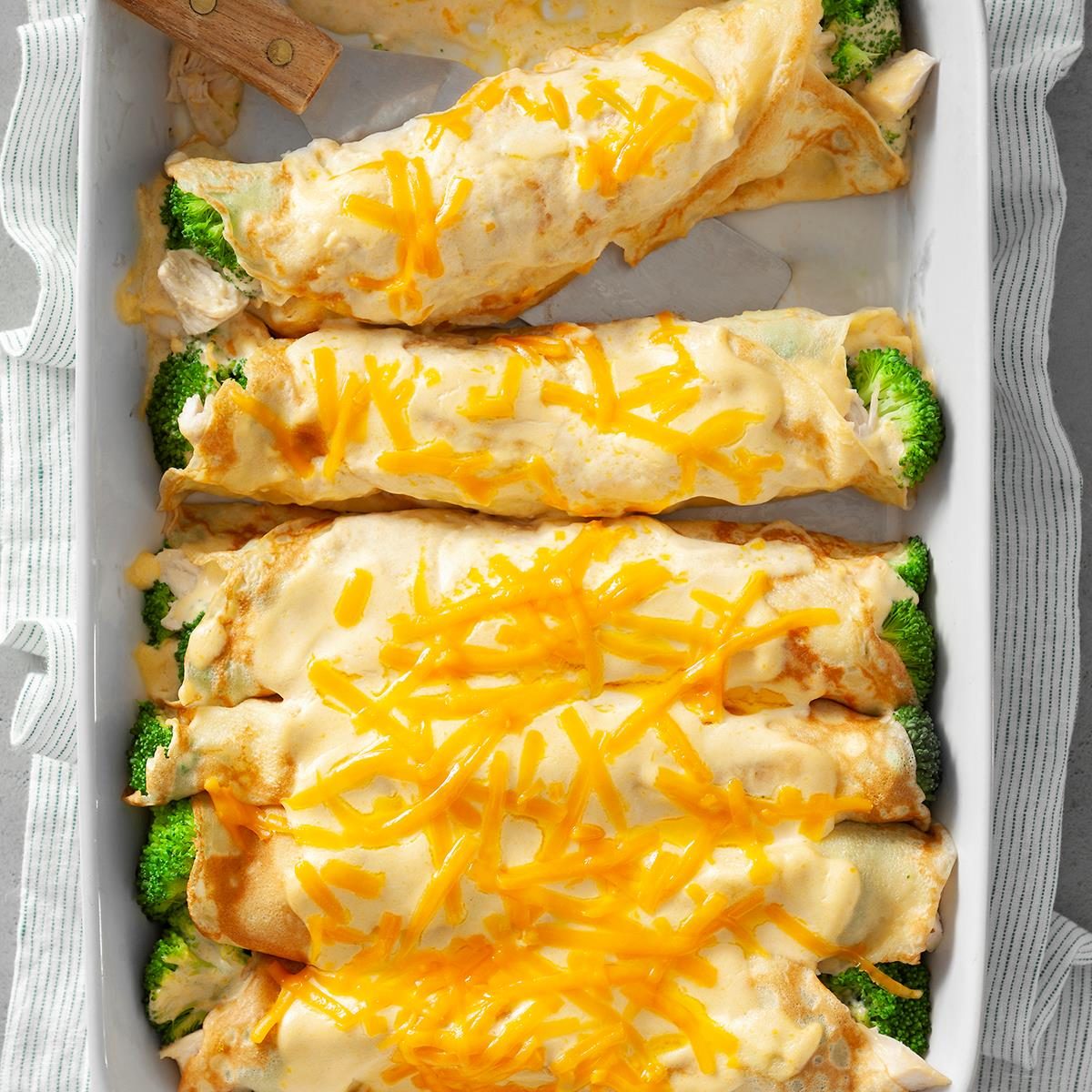 Chicken Broccoli Crepes