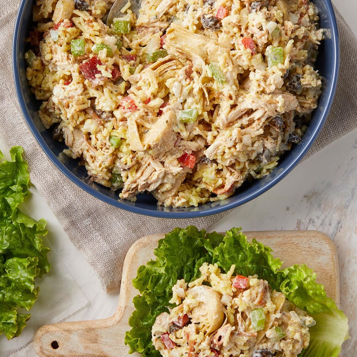 Chicken And Artichoke Rice Salad Exps Rc24 276030 Dr 07 02 6b