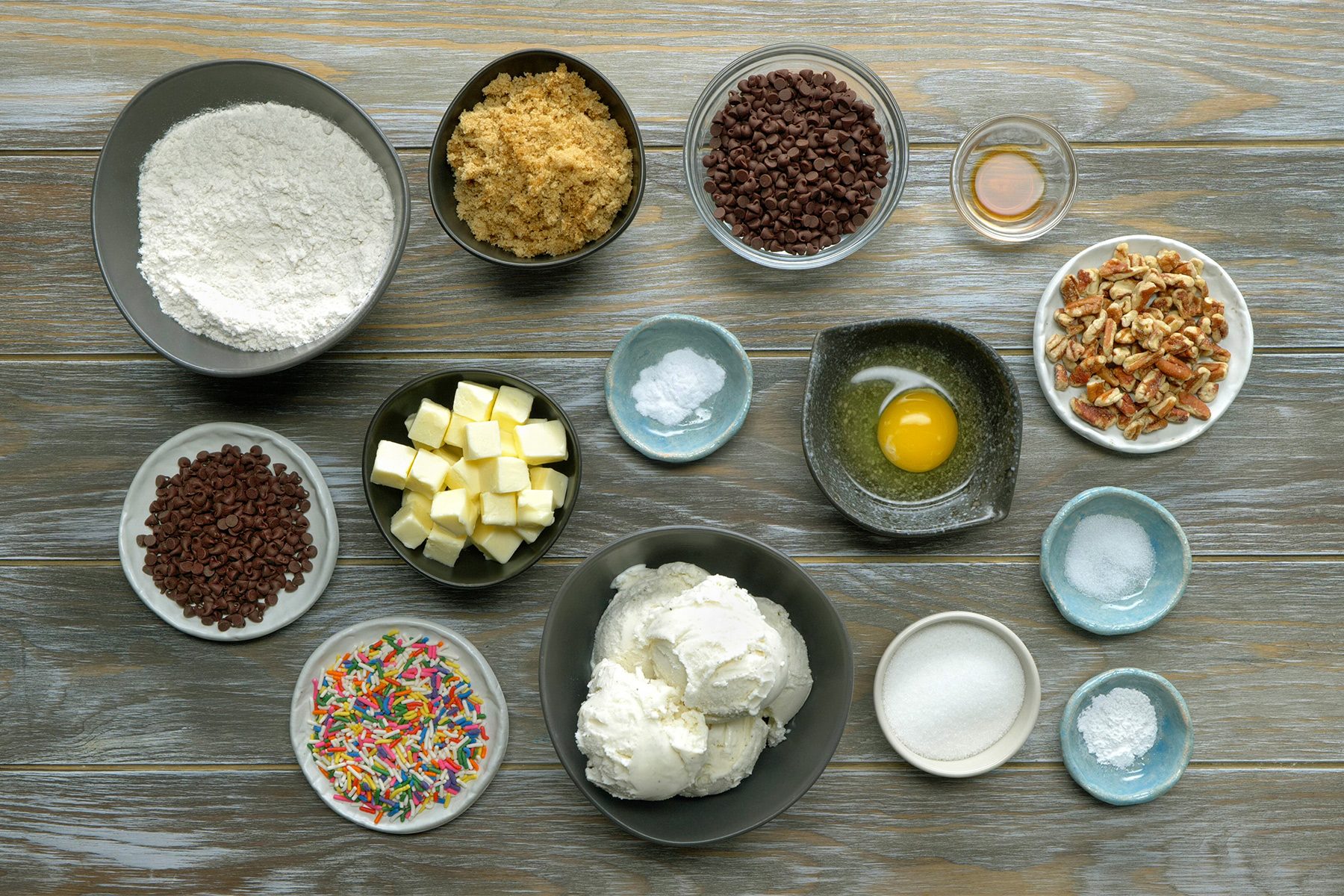 overhead shot of ingredients