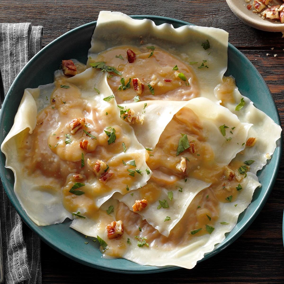 Sweet Potato and Butternut Ravioli