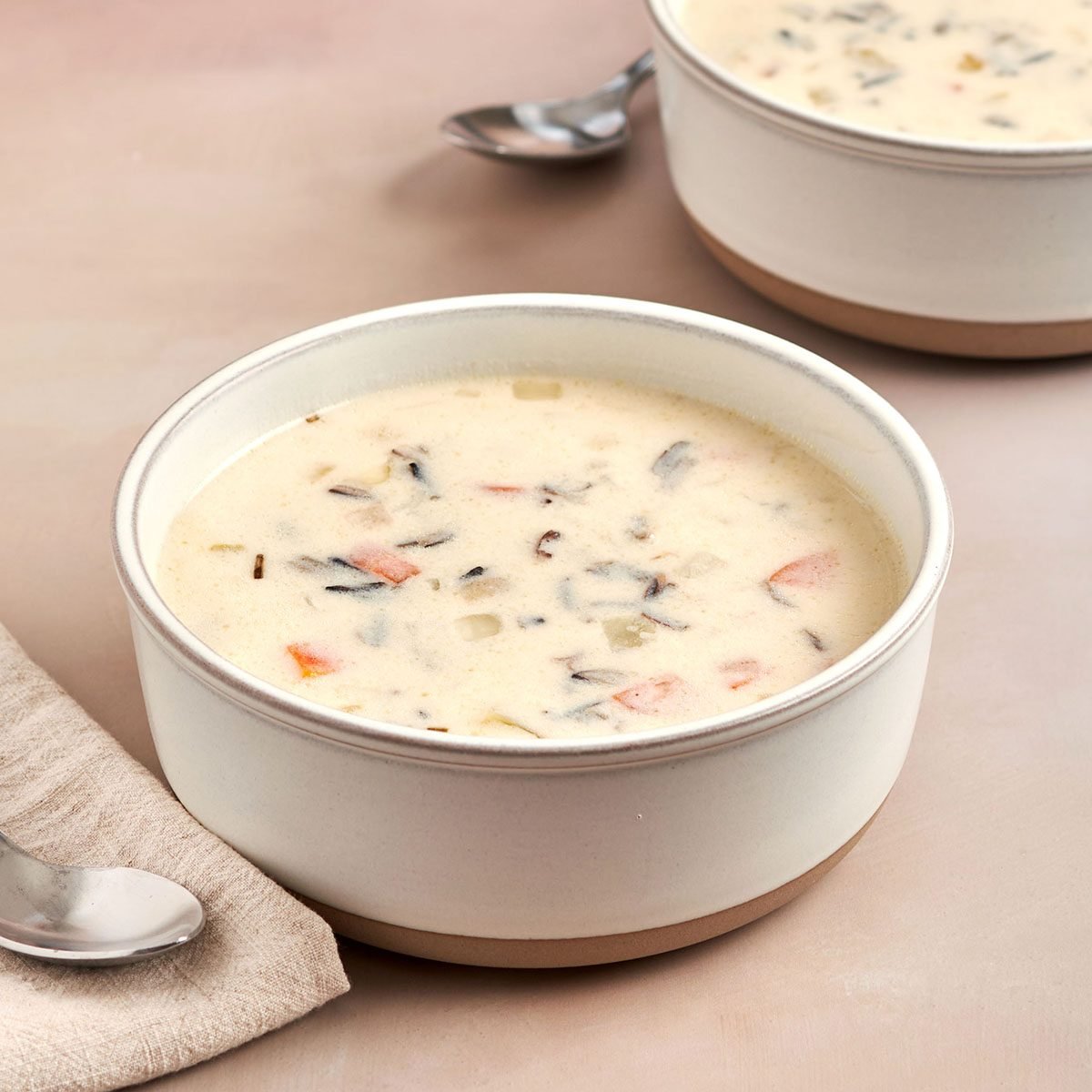 This wild rice soup by Taste of Home is delicious and versatile, so you can easily make it, and then make it your own.