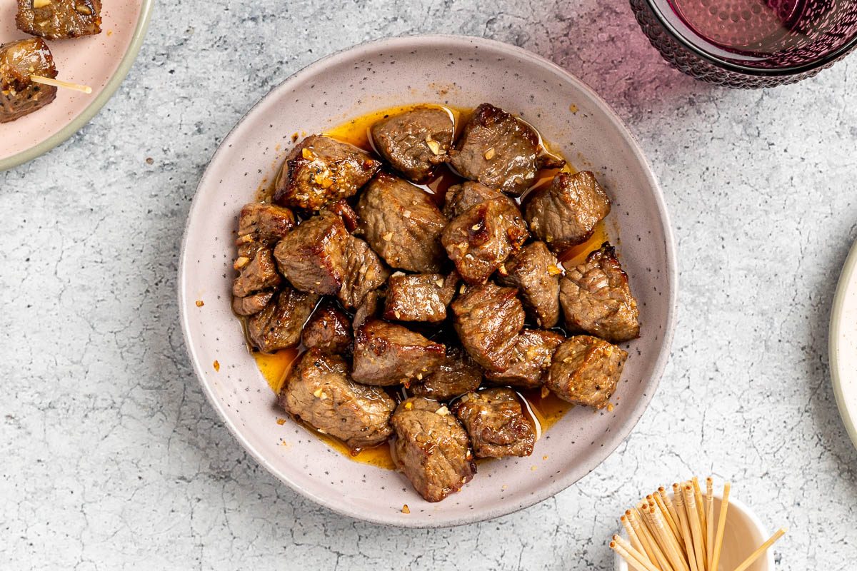 Taste of Home Air Fryer Steak Bites recipe photo of the finished recipe.