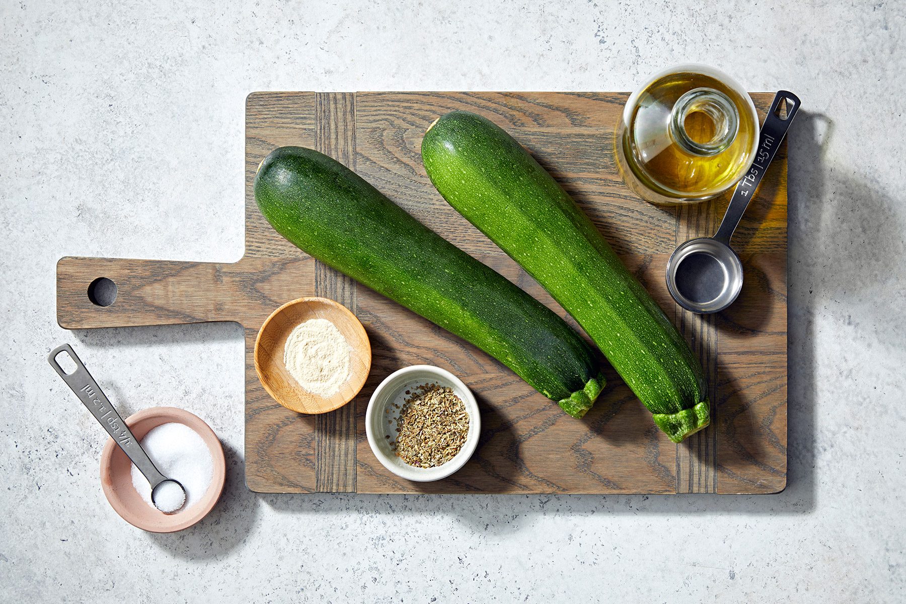 overhead shot of ingredients