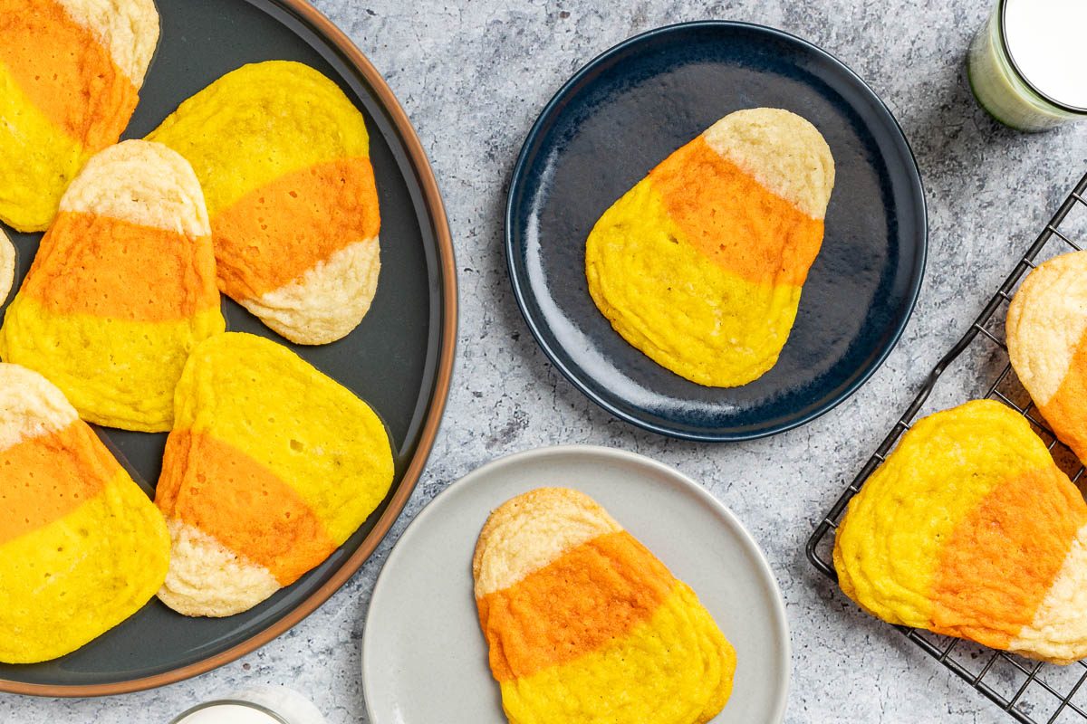 Taste of Home Candy Corn Cookies recipe photo of the finished recipe.