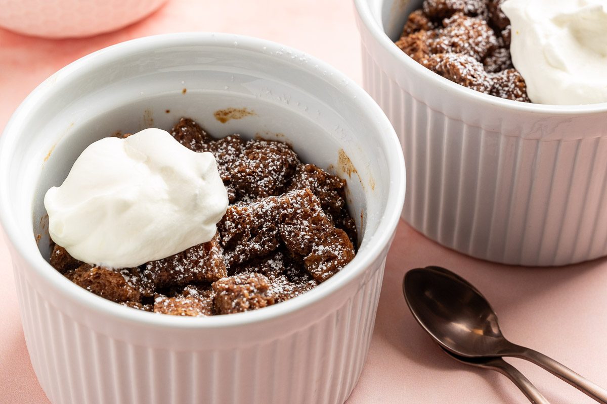 Taste of Home Chocolate Bread Pudding photo of the finished recipe.