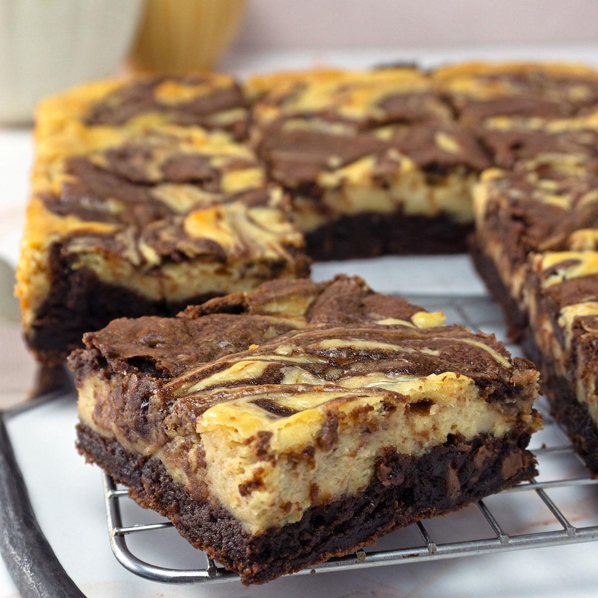 Peanut Butter Swirl Brownies