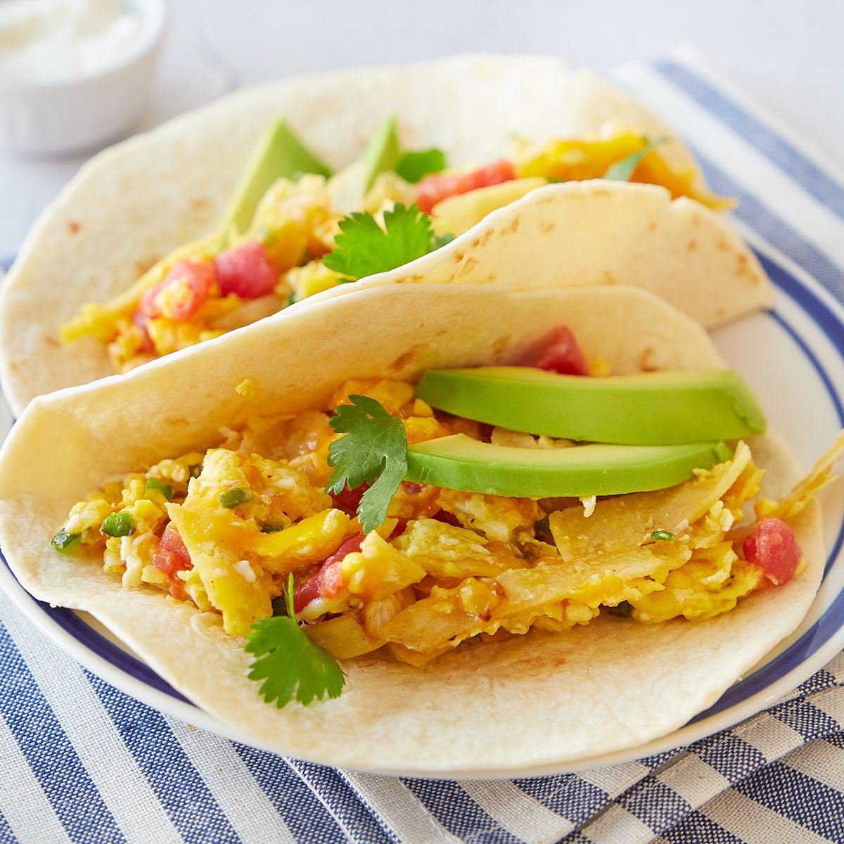 These breakfast tacos will wake you up with their delicious flavors!