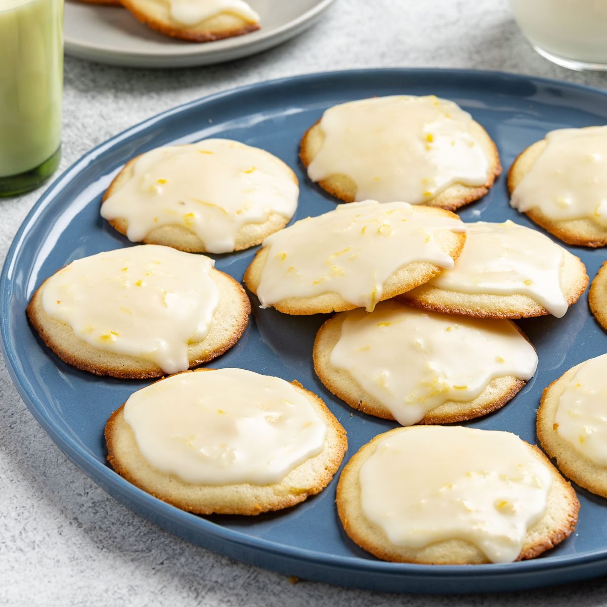 Taste of Home Lemon Ricotta Cookies photo of the finished cookies on plates.