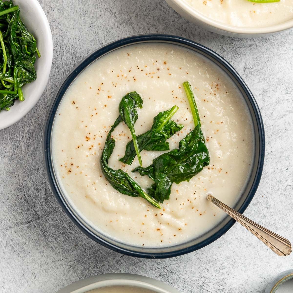 Taste of Home Turnip Soup recipe photo of the finished recipe served into bowls.