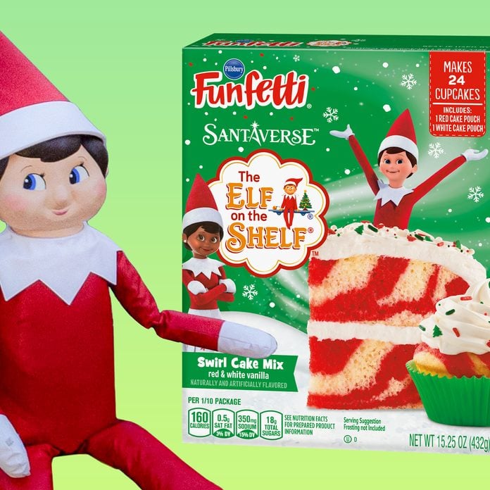 Funfetti Elf On The Shelf Cake