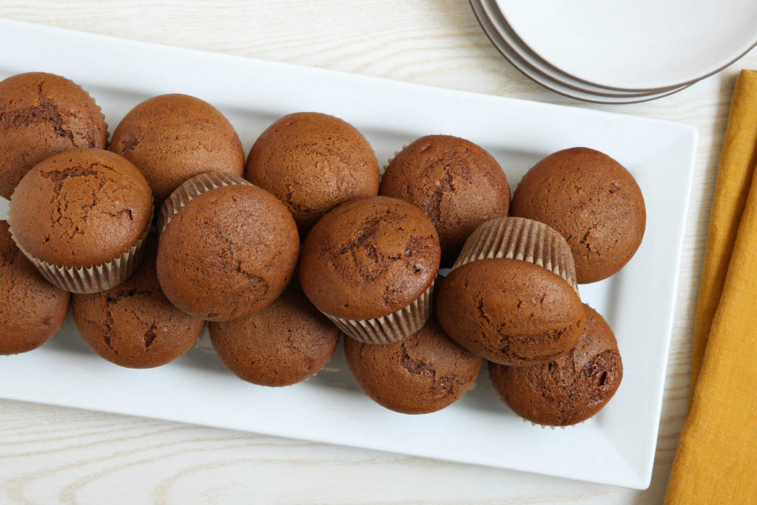 A platter of gingerbread muffins