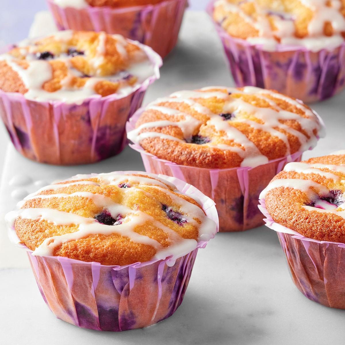 Glazed Lemon Blueberry Muffins Exps Tohcom24 48184 Dr 08 13 14b