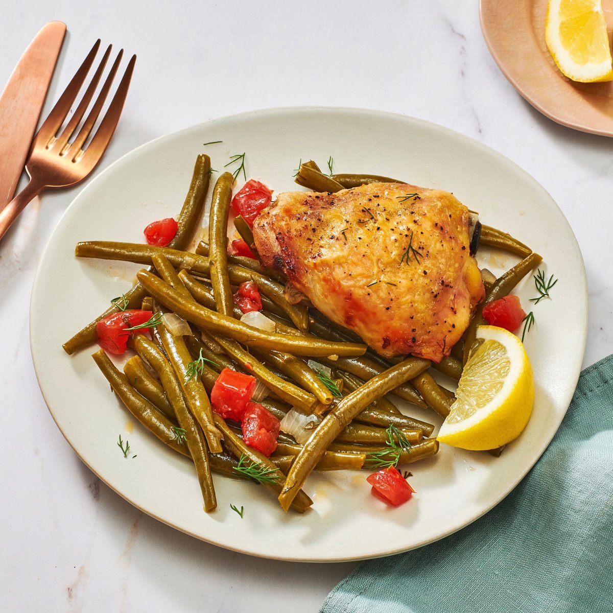 Greek Chicken With Green Beans Exps Tohd24 198490 Dianachistruga