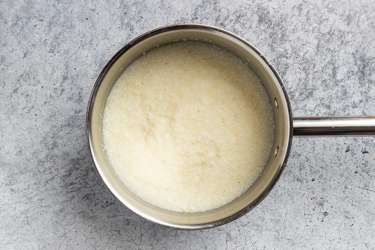 Taste of Home Grits Casserole recipe photo of making the grits.