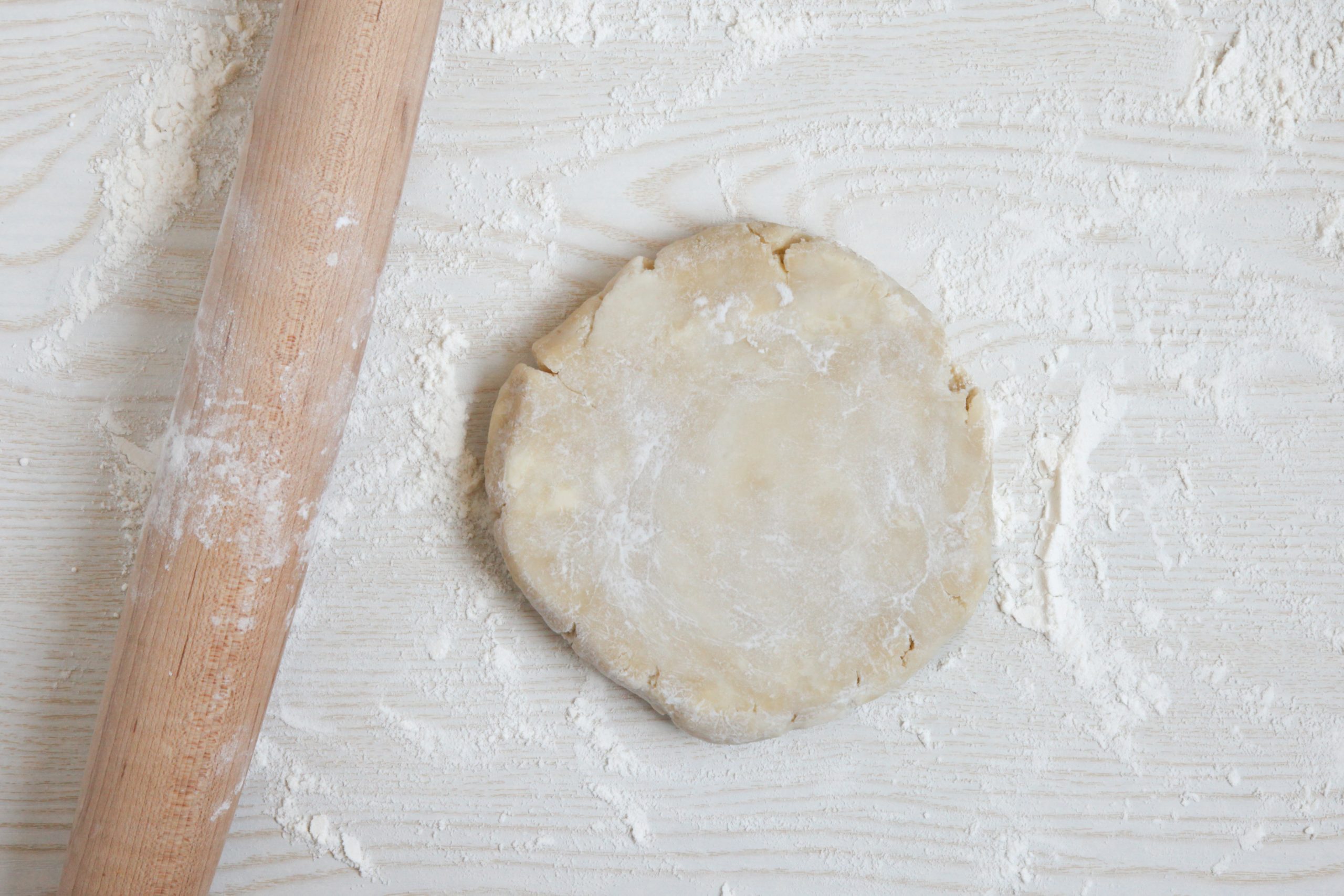 Rolling out pie dough