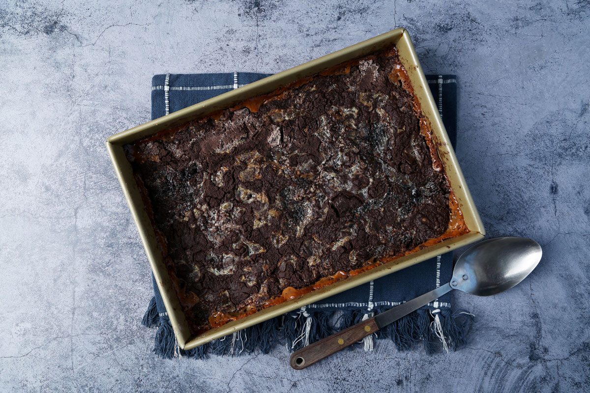 A how-to on how to make Taste of Home's easy and delicious Oreo Dump Cake.