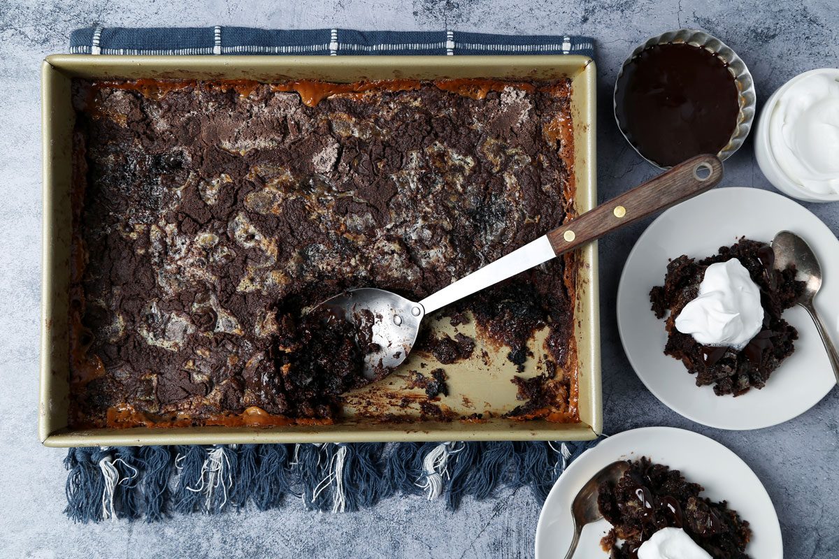 Taste of Home's Oreo Dump Cake is a super easy and delicous cake that only requires a handful of ingredients and comes together quickly.