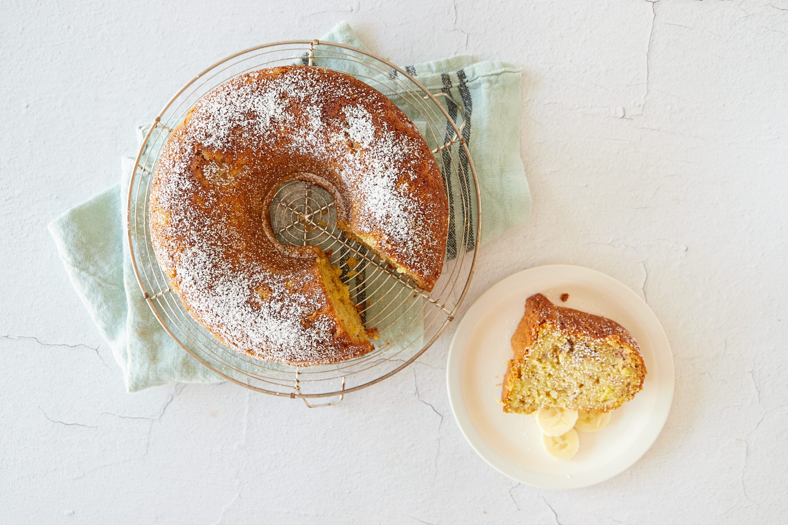 Banana nut cake is an easy, classic favorite.