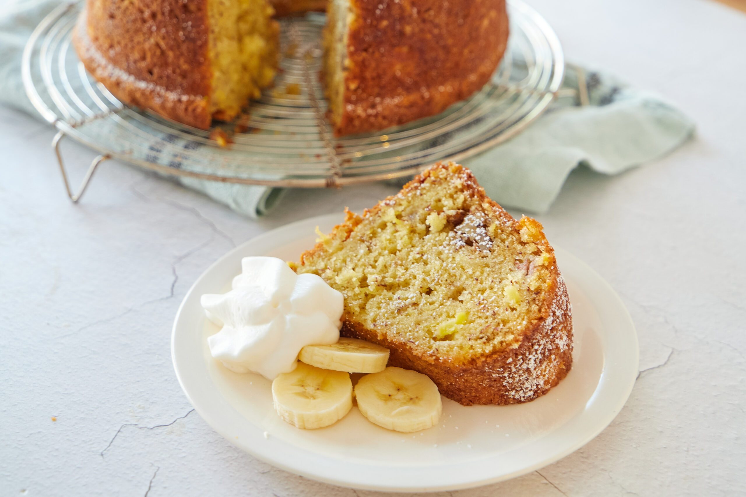 Banana nut cake is an easy, classic favorite.