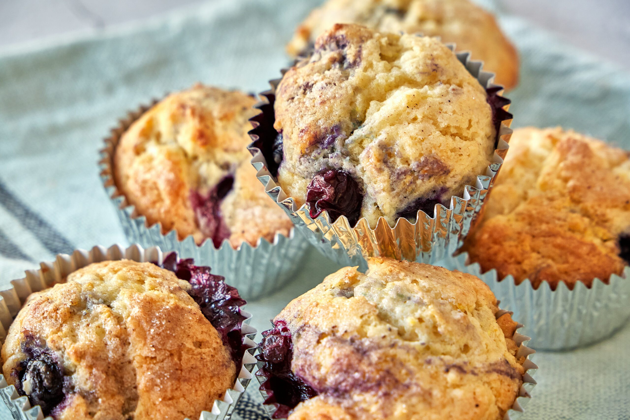 Blueberry muffins are a classic breakfast treat.